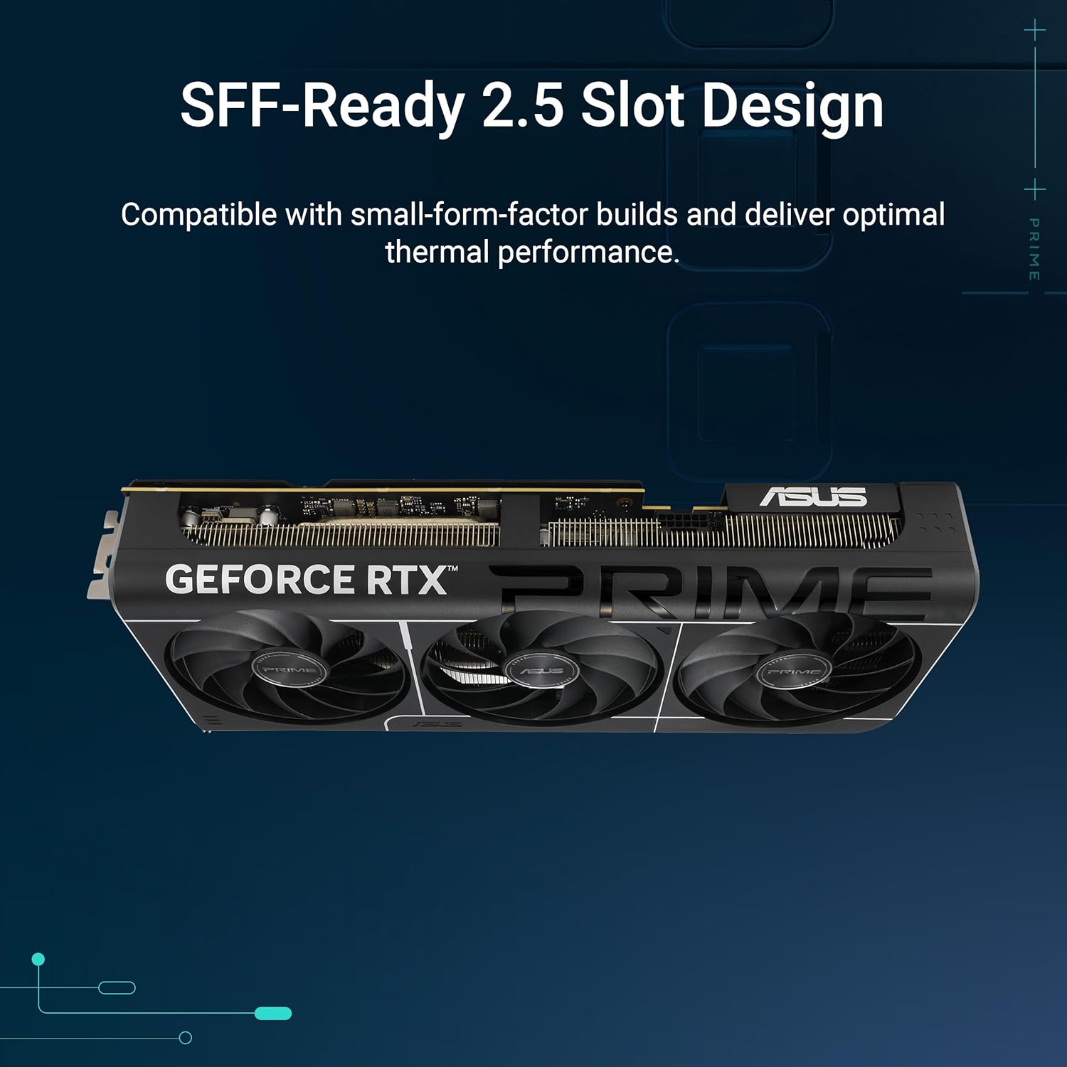 ASUS The SFF-Ready Prime GeForce RTX 5080 OC Edition 16GB GDDR7 Graphics Card
